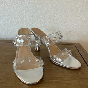 Villa Rouge Stone Slides, Clear, Size 8